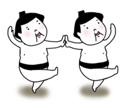 Loose sumo wrestlers sticker #7708474
