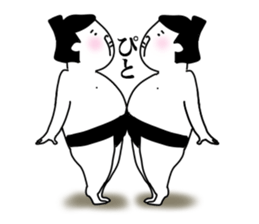 Loose sumo wrestlers sticker #7708475