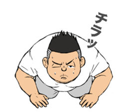 Mustached man of drooping eyes second sticker #7708585