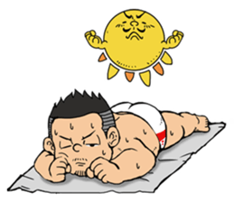 Mustached man of drooping eyes second sticker #7708597