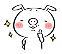 Ugly rabbit -BUSAGI- sticker #7708992