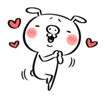 Ugly rabbit -BUSAGI- sticker #7708996