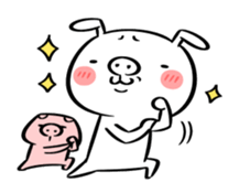 Ugly rabbit -BUSAGI- sticker #7709001