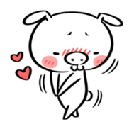 Ugly rabbit -BUSAGI- sticker #7709003