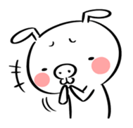 Ugly rabbit -BUSAGI- sticker #7709005