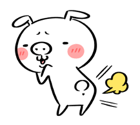 Ugly rabbit -BUSAGI- sticker #7709007