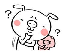 Ugly rabbit -BUSAGI- sticker #7709009