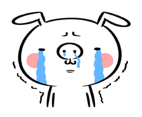 Ugly rabbit -BUSAGI- sticker #7709012