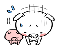 Ugly rabbit -BUSAGI- sticker #7709014