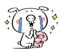 Ugly rabbit -BUSAGI- sticker #7709015