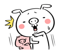 Ugly rabbit -BUSAGI- sticker #7709021