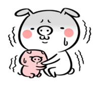 Ugly rabbit -BUSAGI- sticker #7709022