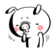 Ugly rabbit -BUSAGI- sticker #7709024