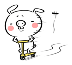 Ugly rabbit -BUSAGI- sticker #7709027