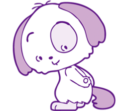 Hanging ear "Pockie" sticker #7709073