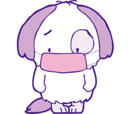 Hanging ear "Pockie" sticker #7709106