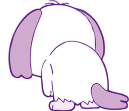 Hanging ear "Pockie" sticker #7709107