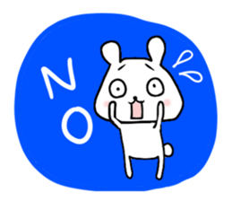 white bear yukichan sticker #7709309