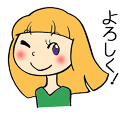 Long hair girls 1 sticker #7710033