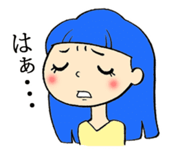 Long hair girls 1 sticker #7710037