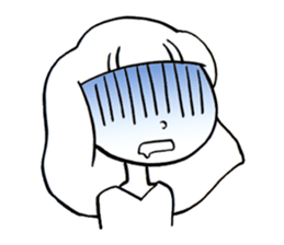 Long hair girls 1 sticker #7710039