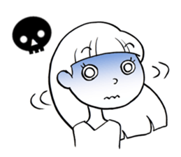 Long hair girls 1 sticker #7710041