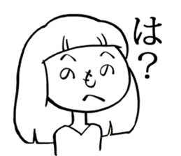 Long hair girls 1 sticker #7710053