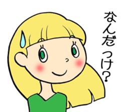 Long hair girls 1 sticker #7710054