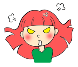 Long hair girls 1 sticker #7710067