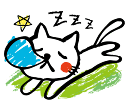 whiteCat & BlackCat Happy Daily Sticker sticker #7710157