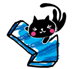 whiteCat & BlackCat Happy Daily Sticker sticker #7710159