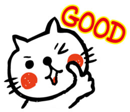 whiteCat & BlackCat Happy Daily Sticker sticker #7710162