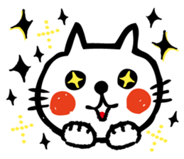 whiteCat & BlackCat Happy Daily Sticker sticker #7710163