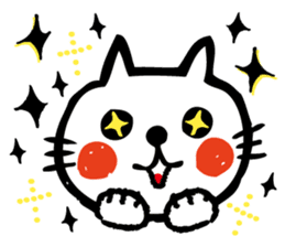 whiteCat & BlackCat Happy Daily Sticker sticker #7710163