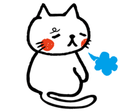 whiteCat & BlackCat Happy Daily Sticker sticker #7710165
