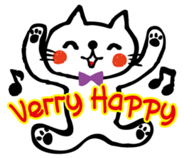 whiteCat & BlackCat Happy Daily Sticker sticker #7710167