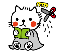 whiteCat & BlackCat Happy Daily Sticker sticker #7710168