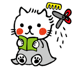 whiteCat & BlackCat Happy Daily Sticker sticker #7710168