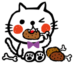 whiteCat & BlackCat Happy Daily Sticker sticker #7710171