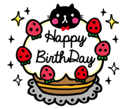 whiteCat & BlackCat Happy Daily Sticker sticker #7710175