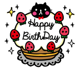 whiteCat & BlackCat Happy Daily Sticker sticker #7710175