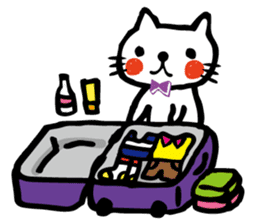 whiteCat & BlackCat Happy Daily Sticker sticker #7710176