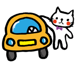 whiteCat & BlackCat Happy Daily Sticker sticker #7710181