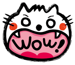 whiteCat & BlackCat Happy Daily Sticker sticker #7710184