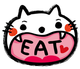 whiteCat & BlackCat Happy Daily Sticker sticker #7710186