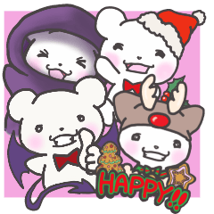 Halloween and Christmas with Gentlebear