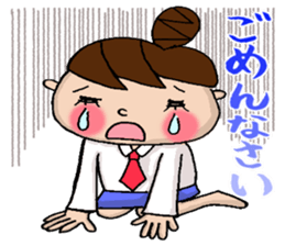 Sticker of Odango U-ko say honorific sticker #7710837