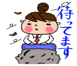 Sticker of Odango U-ko say honorific sticker #7710859