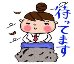 Sticker of Odango U-ko say honorific sticker #7710859