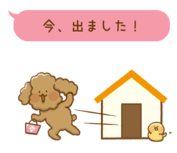 The toypoodle speaking honorifics sticker #7711069